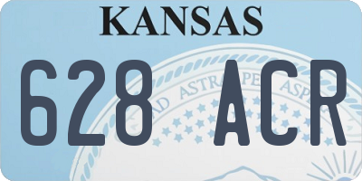 KS license plate 628ACR