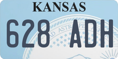 KS license plate 628ADH