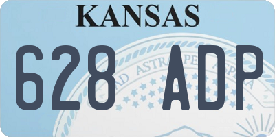KS license plate 628ADP