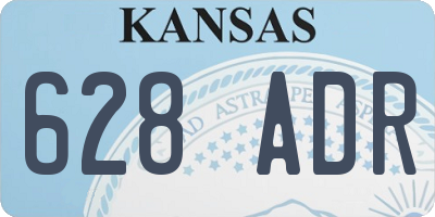 KS license plate 628ADR