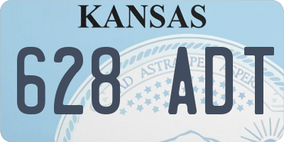 KS license plate 628ADT