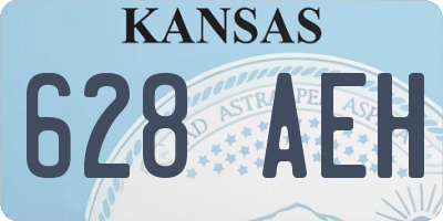 KS license plate 628AEH