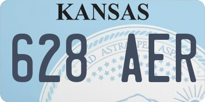 KS license plate 628AER