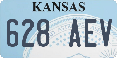 KS license plate 628AEV