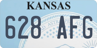KS license plate 628AFG