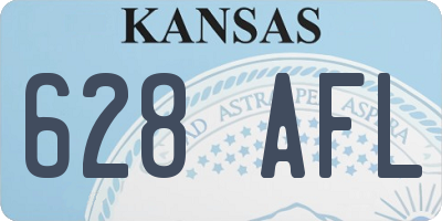 KS license plate 628AFL