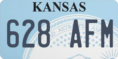KS license plate 628AFM