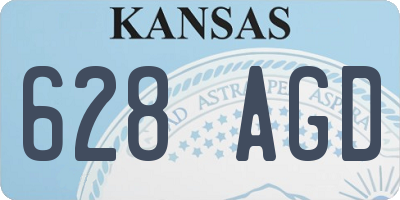KS license plate 628AGD