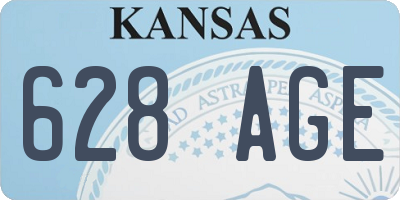 KS license plate 628AGE