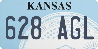 KS license plate 628AGL
