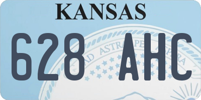 KS license plate 628AHC