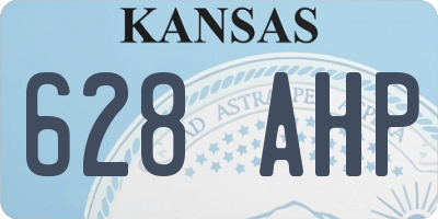 KS license plate 628AHP