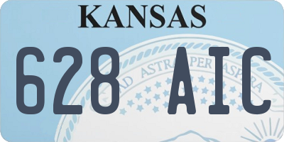 KS license plate 628AIC