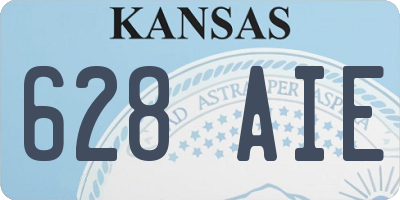KS license plate 628AIE