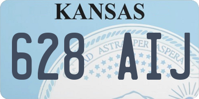 KS license plate 628AIJ