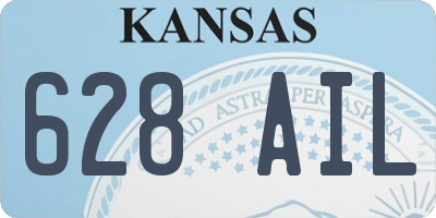 KS license plate 628AIL