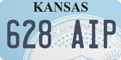KS license plate 628AIP