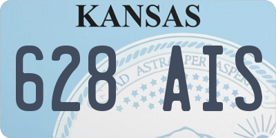 KS license plate 628AIS