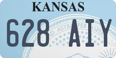 KS license plate 628AIY