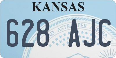 KS license plate 628AJC