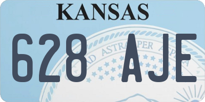 KS license plate 628AJE