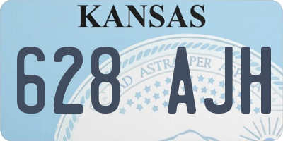 KS license plate 628AJH