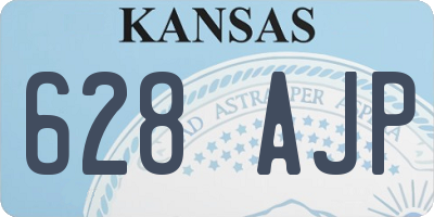 KS license plate 628AJP