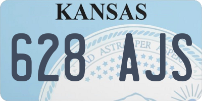 KS license plate 628AJS