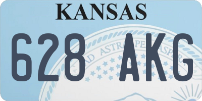 KS license plate 628AKG