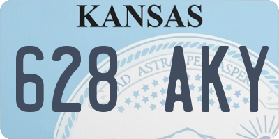 KS license plate 628AKY