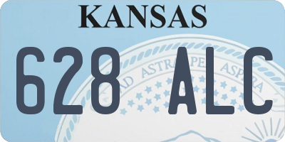 KS license plate 628ALC