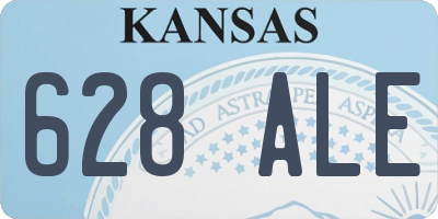 KS license plate 628ALE