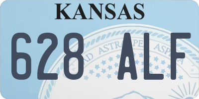 KS license plate 628ALF