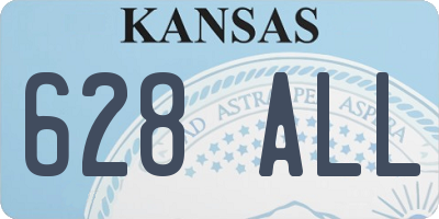 KS license plate 628ALL