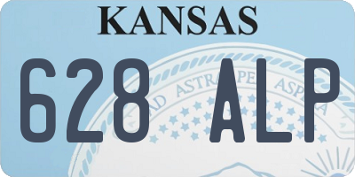 KS license plate 628ALP
