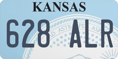 KS license plate 628ALR