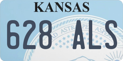 KS license plate 628ALS