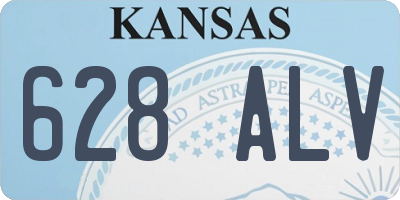 KS license plate 628ALV
