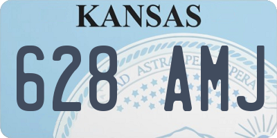 KS license plate 628AMJ