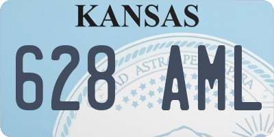 KS license plate 628AML