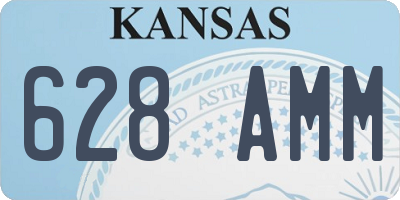 KS license plate 628AMM