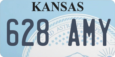 KS license plate 628AMY