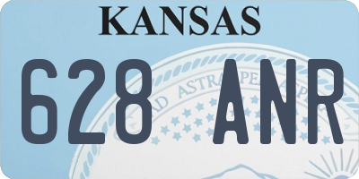 KS license plate 628ANR