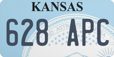 KS license plate 628APC