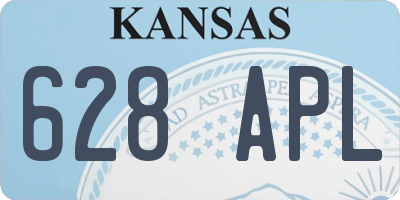 KS license plate 628APL