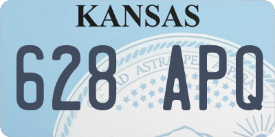 KS license plate 628APQ
