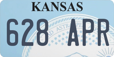KS license plate 628APR
