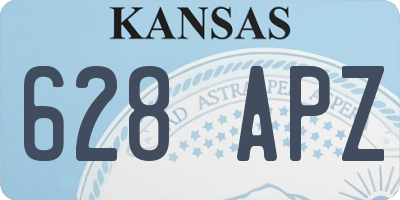 KS license plate 628APZ
