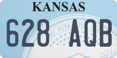 KS license plate 628AQB