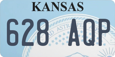 KS license plate 628AQP